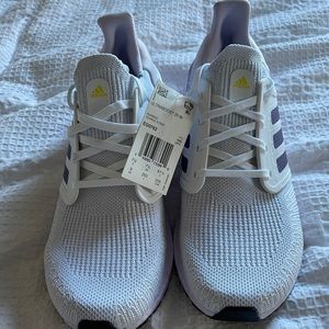 Adidas ultra boost purple and white